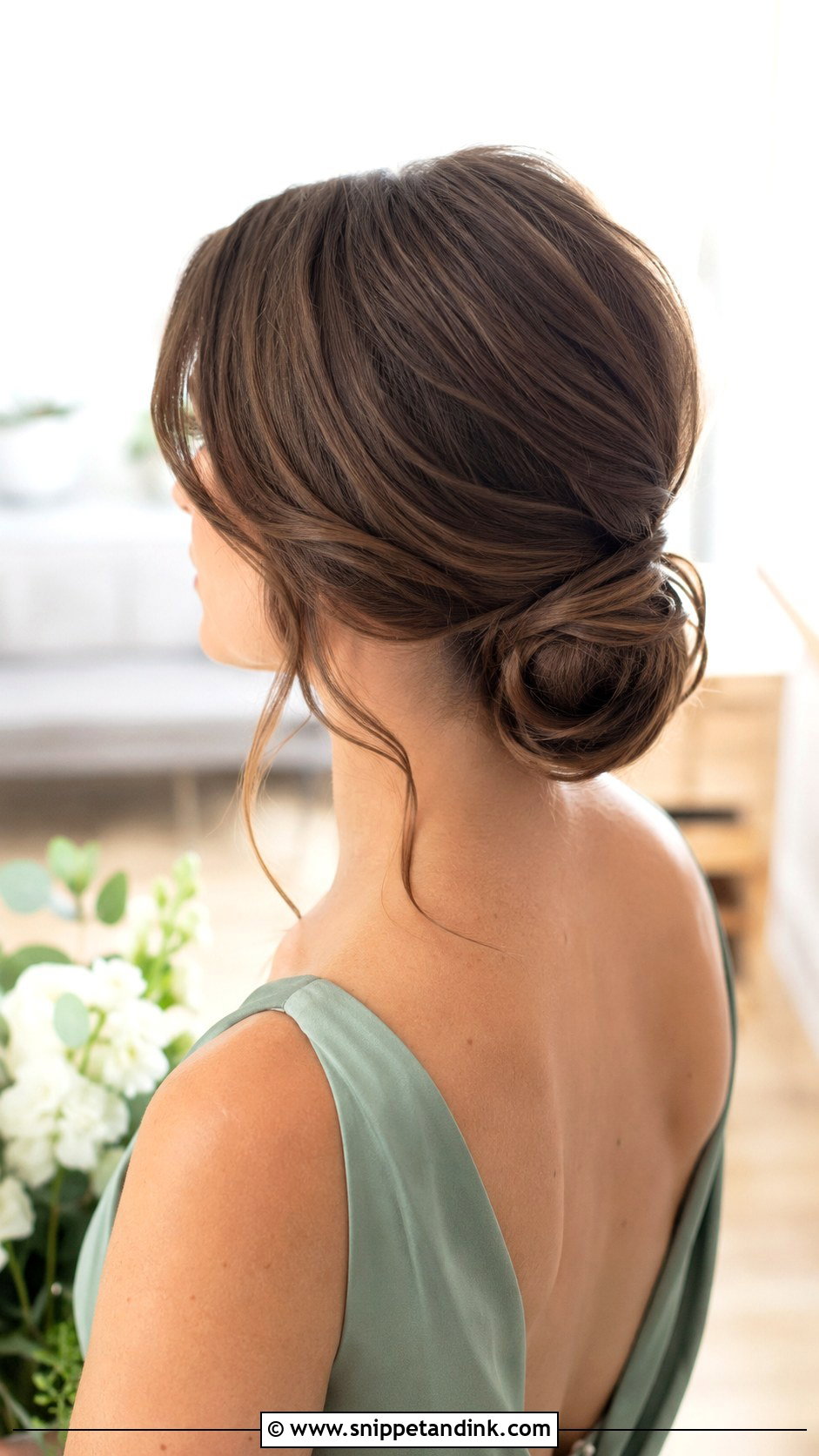 Low Bun Bridesmaid Hair - Snippet and Ink - 20 Modern Bridesmaid Hair Ideas