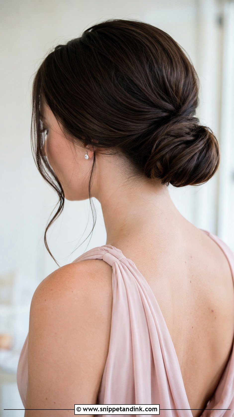Low Bun Bridesmaid Hair Brown Hair - Snippet and Ink - 20 Bridesmaid Hairstyles Brown Hair