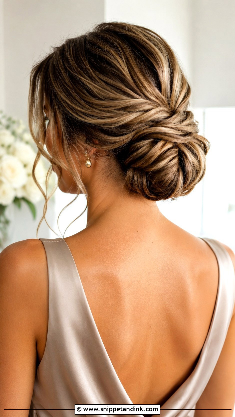 Low Bun Bridesmaid Hair For Long Hair - Snippet and Ink - 20 Bridesmaid Hair Low Bun Ideas
