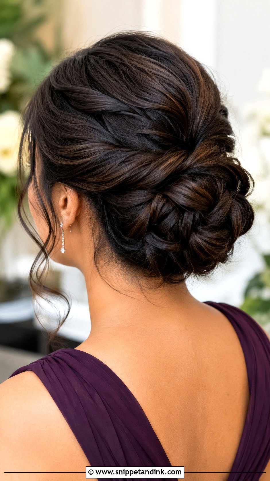 Low Bun Bridesmaid Hair For Thick Hair - Snippet and Ink - 20 Bridesmaid Hair Low Bun Ideas