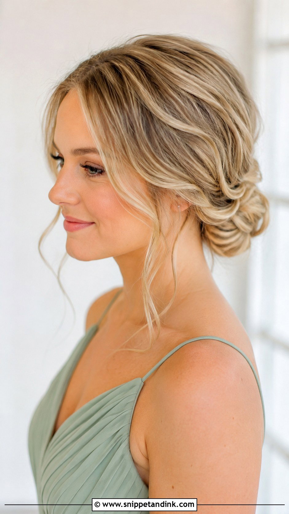 Low Bun Bridesmaid Hairstyle - Snippet and Ink - 20 Summer Wedding Hairstyles Bridesmaid