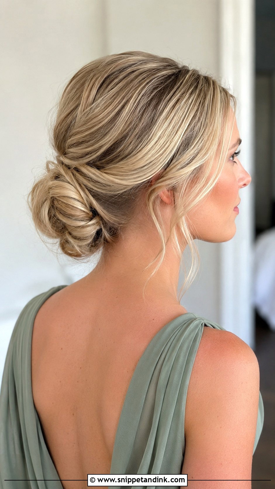 Low Bun Bridesmaid Updo - Snippet and Ink - 20 Updos Bridesmaid Hair