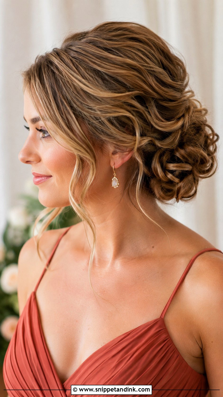 Low Bun Bridesmaid Updo For Medium Hair - Snippet and Ink - 20 Bridesmaid Updo Hairstyles Medium