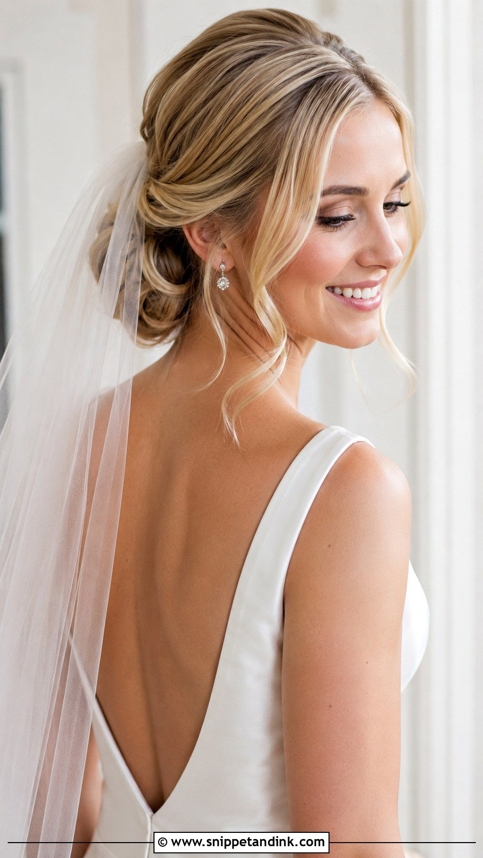 Low Bun For Bride Wedding Hairstyle - Snippet and Ink - 20 Bun for Bride Wedding Hairstyles