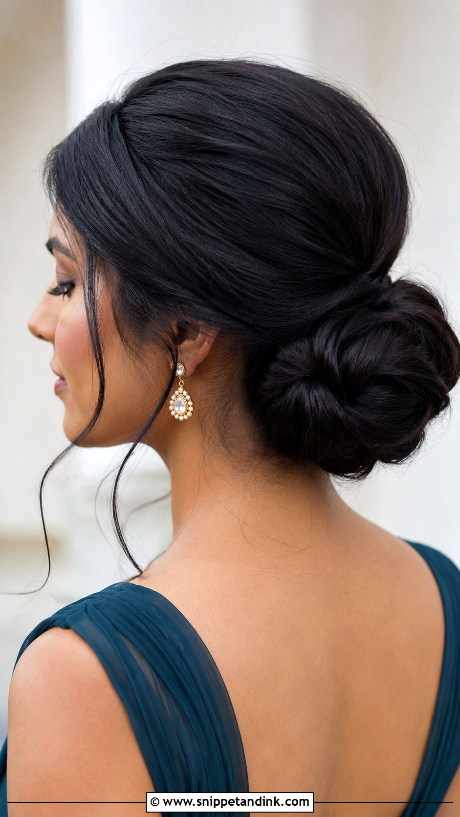 Low Bun For Thick Hair - Snippet and Ink - 20 Bridesmaid Low Bun Hairstyles