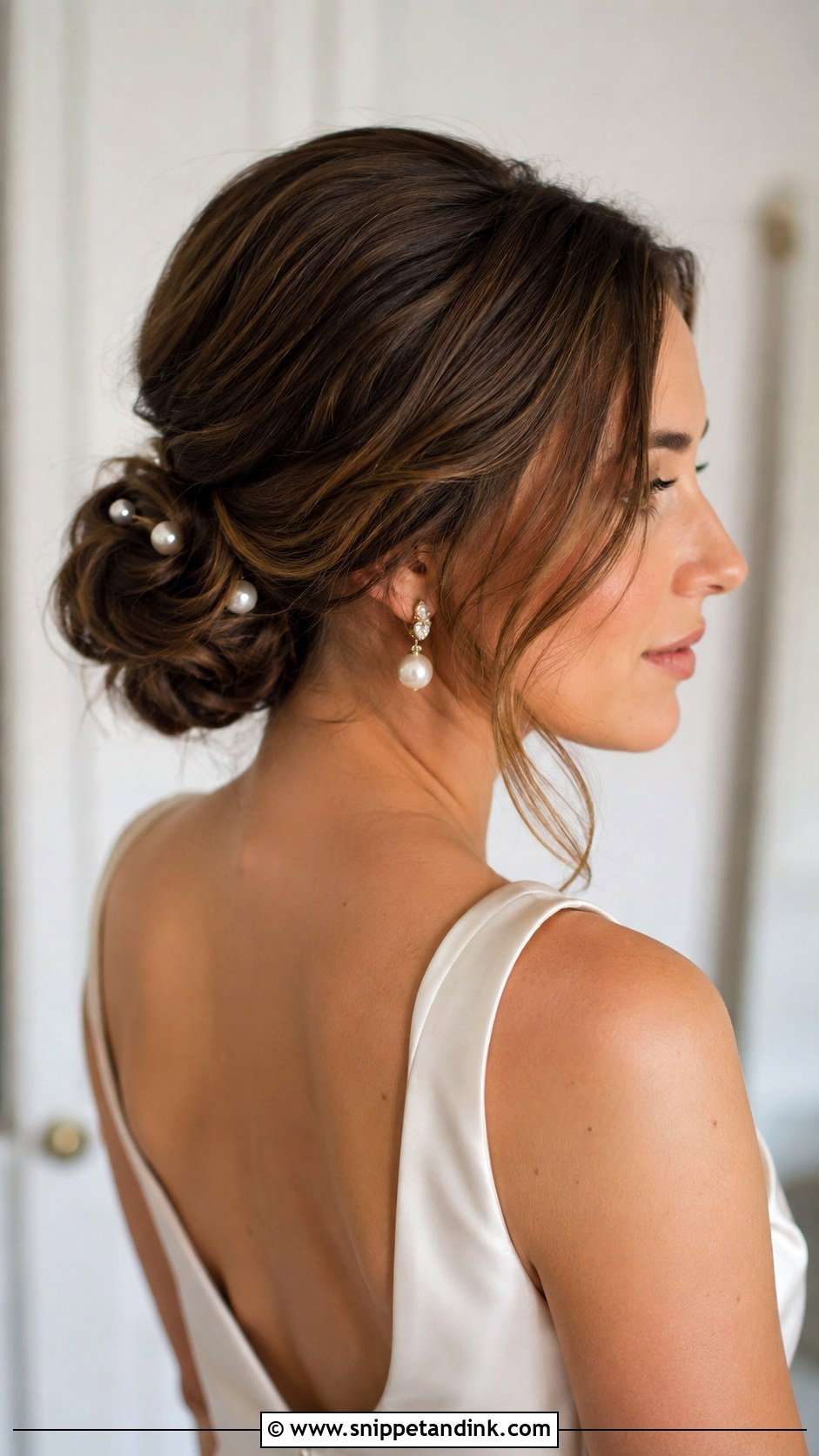 Low Bun Prewedding Hairdo - Snippet and Ink - 15 Prewedding Hairdo Ideas