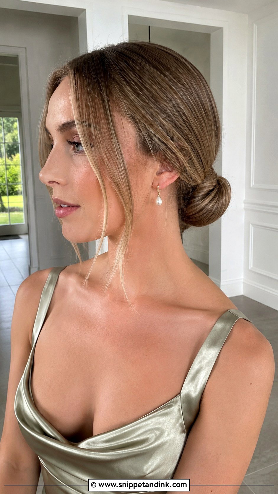 Low Bun Wedding Guest Hair - Snippet and Ink - 15 Hairstyles for Friends Wedding