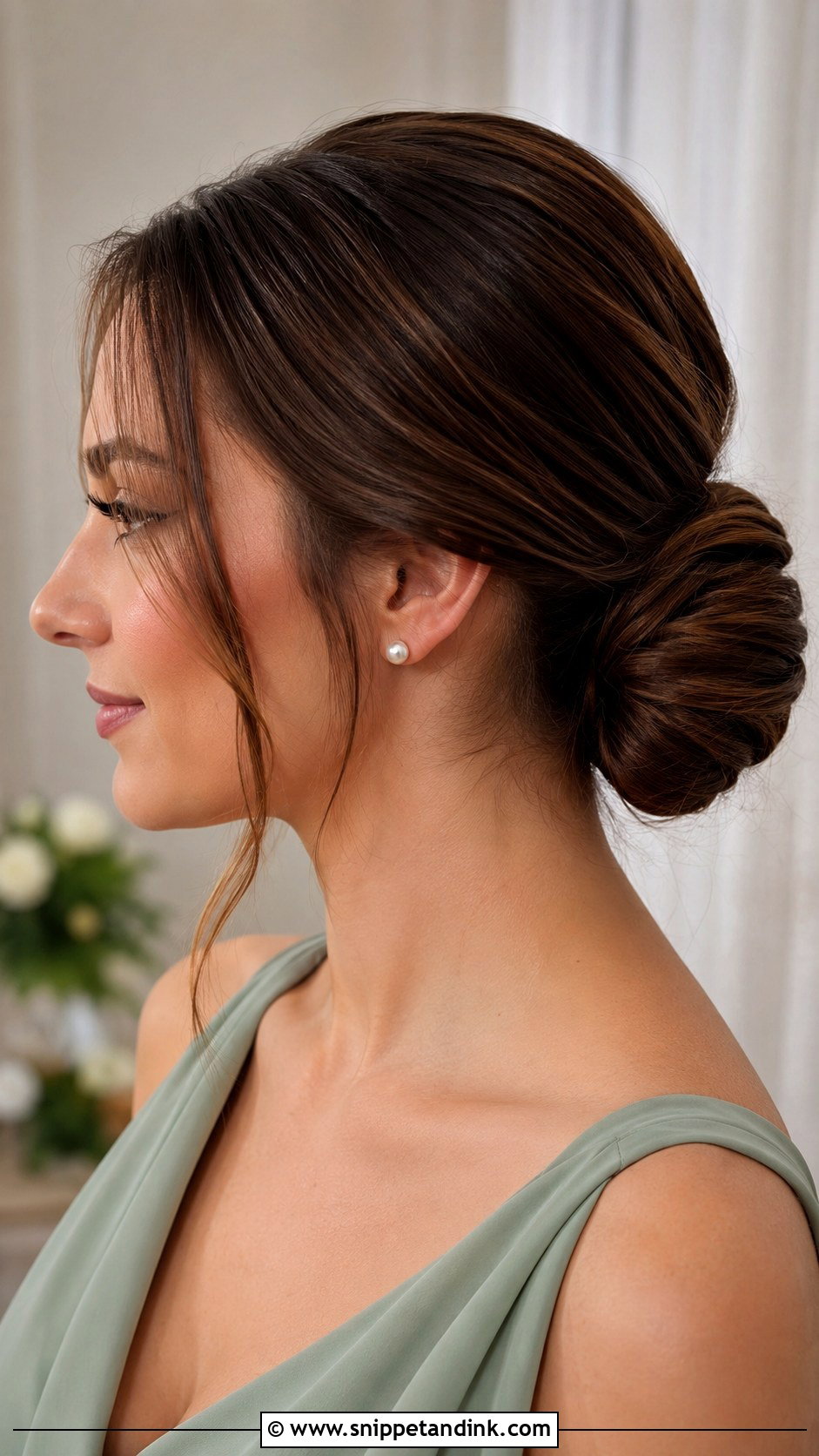 Low Bun Wedding Guest Hairstyle - Snippet and Ink - 15 Simple Hairstyle Wedding Guest Ideas