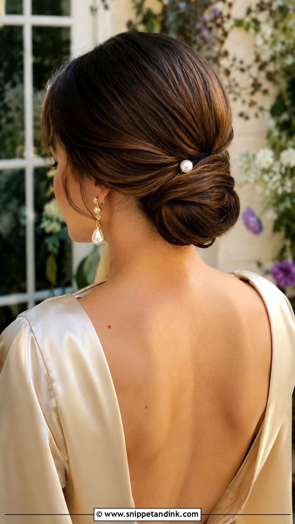 Low Bun Wedding Guest Hairstyle - Snippet and Ink - 20 Cute Hairstyles for a Wedding Guest