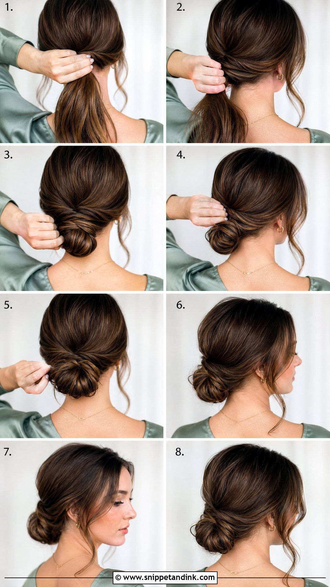 Low Bun Wedding Guest Hairstyle Tutorial - Snippet and Ink - 20 Wedding Guest Hairstyles Tutorial