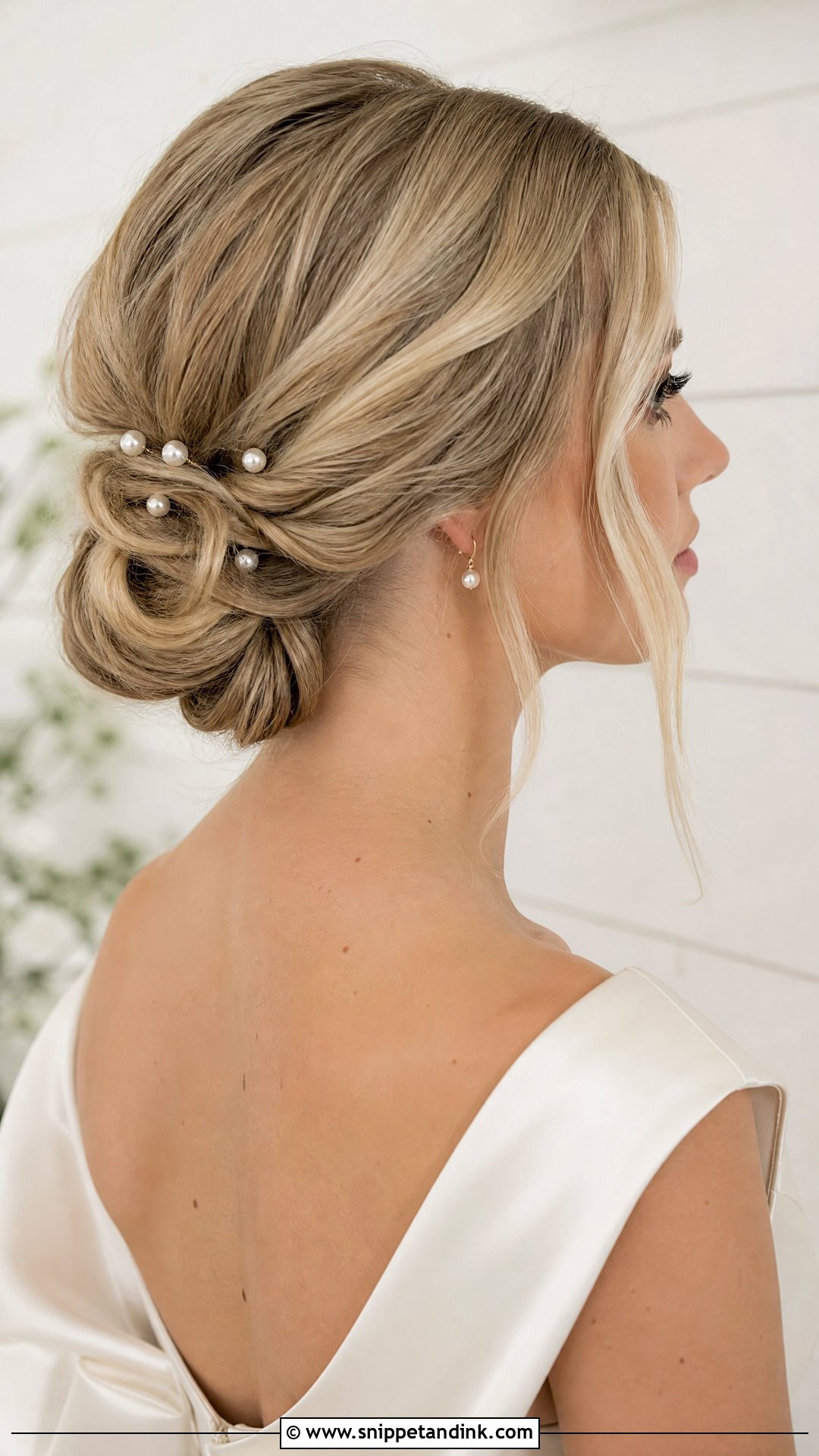 Low Bun Wedding Hair - Snippet and Ink - 15 Elegant Wedding Hair Styles