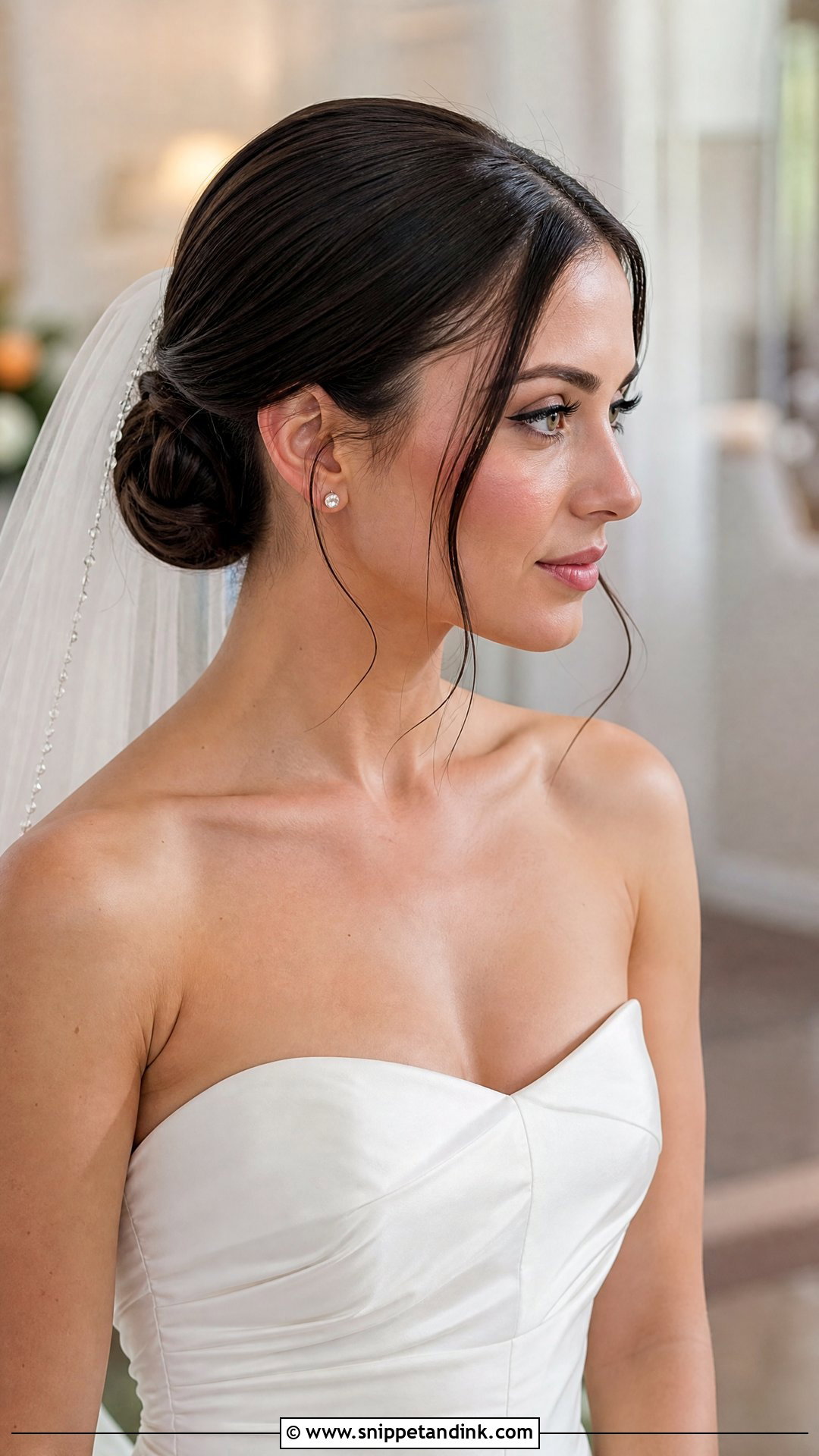 Low Bun Wedding Hair - Snippet and Ink - 20 Ariana Grande Wedding Hair Ideas
