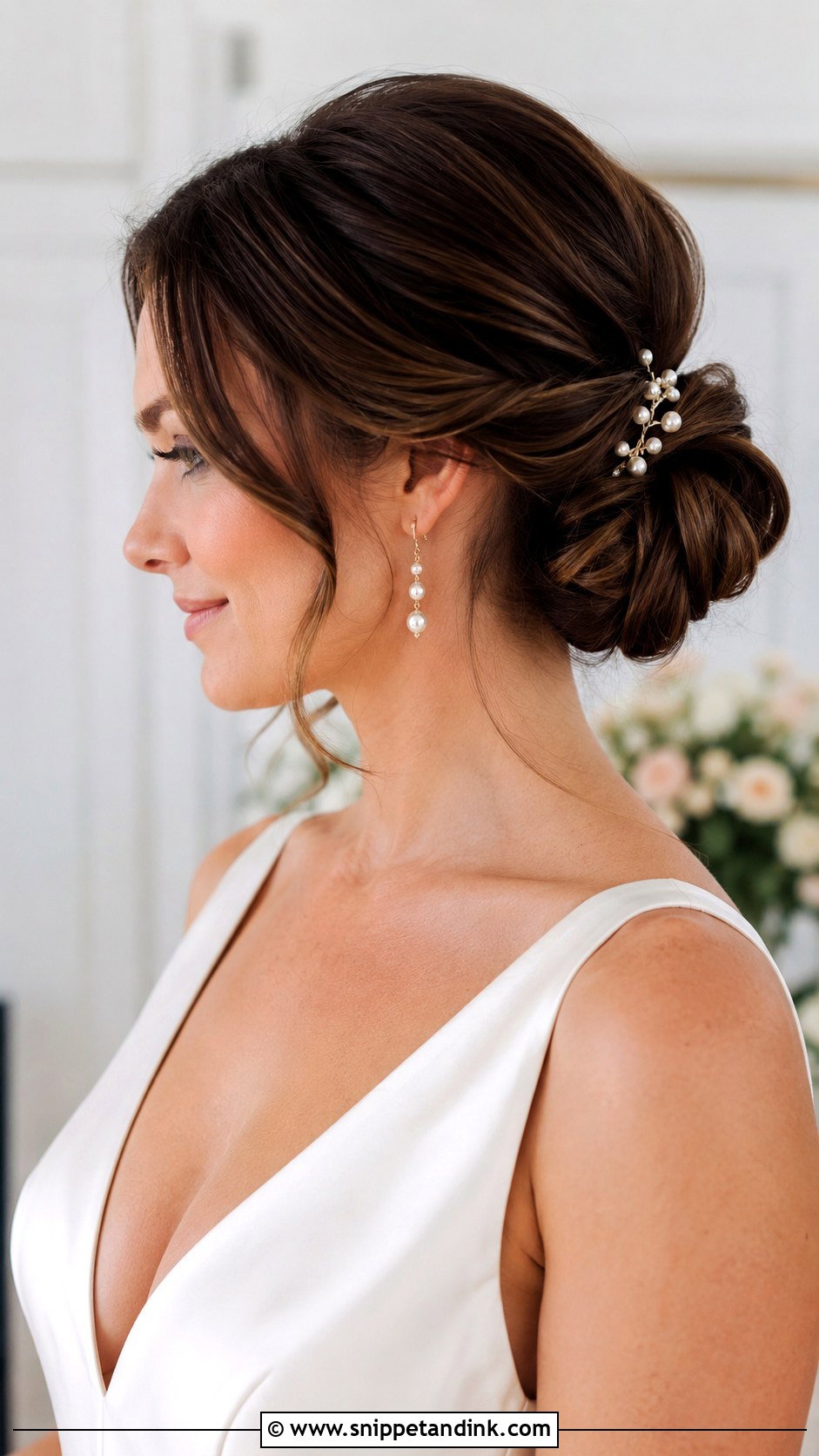 Low Bun Wedding Hair - Snippet and Ink - 20 Formal Wedding Hair Ideas