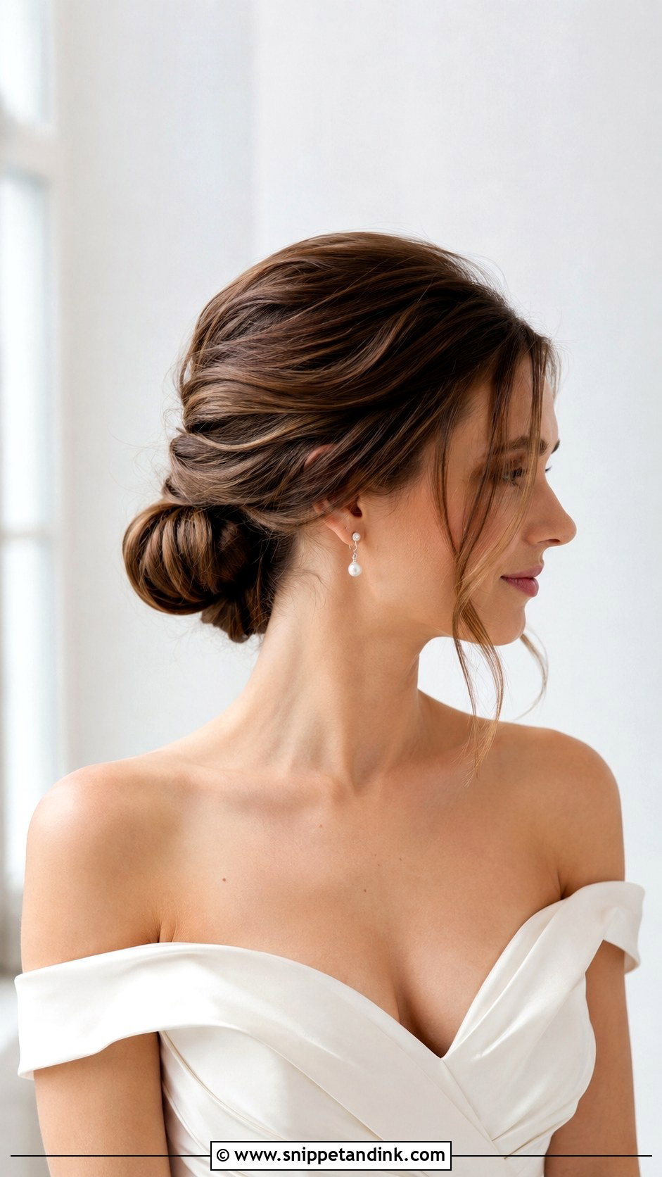 Low Bun Wedding Hair - Snippet and Ink - 20 Hair for Marriage Ideas