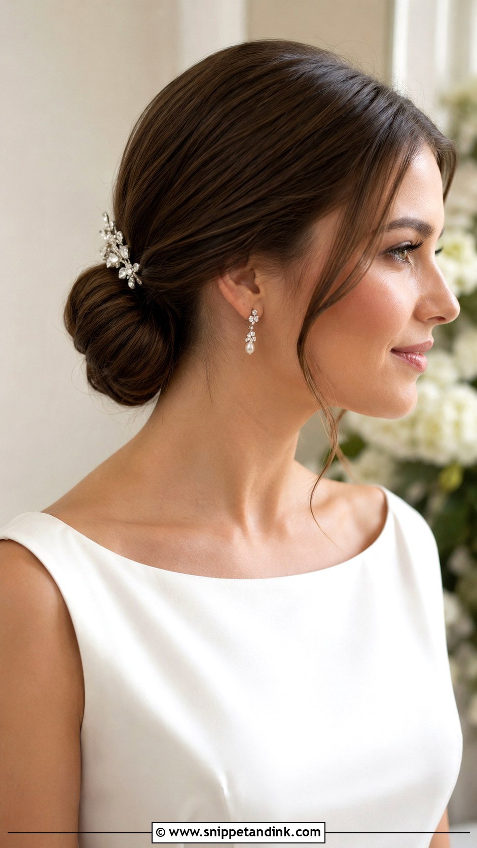 Low Bun Wedding Hair - Snippet and Ink - 20 Hair Ideas for a Wedding