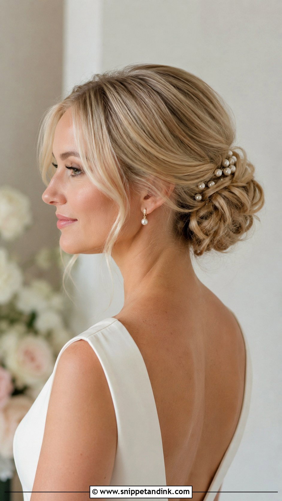 Low Bun Wedding Hair - Snippet and Ink - 15 Hair to Wedding Ideas