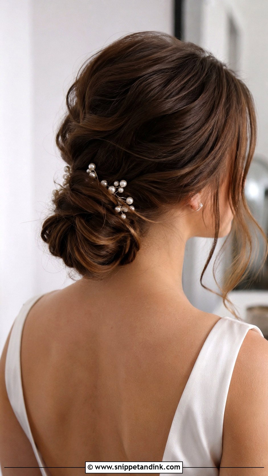Low Bun Wedding Hair - Snippet and Ink - 15 Wedding Hair Designs