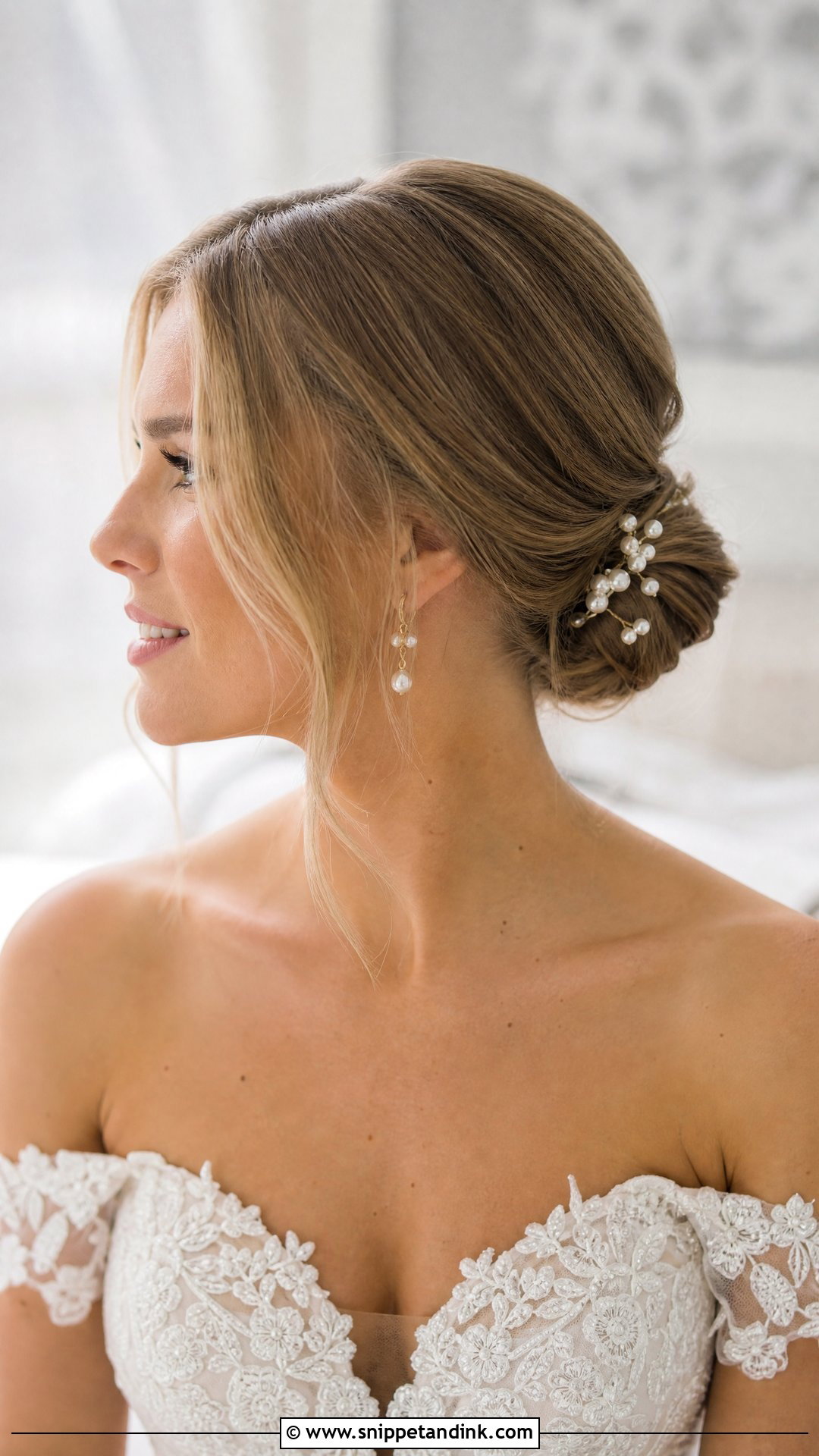Low Bun Wedding Hair For Thick Hair - Snippet and Ink - 20 Wedding Hairstyles for Thick Hair