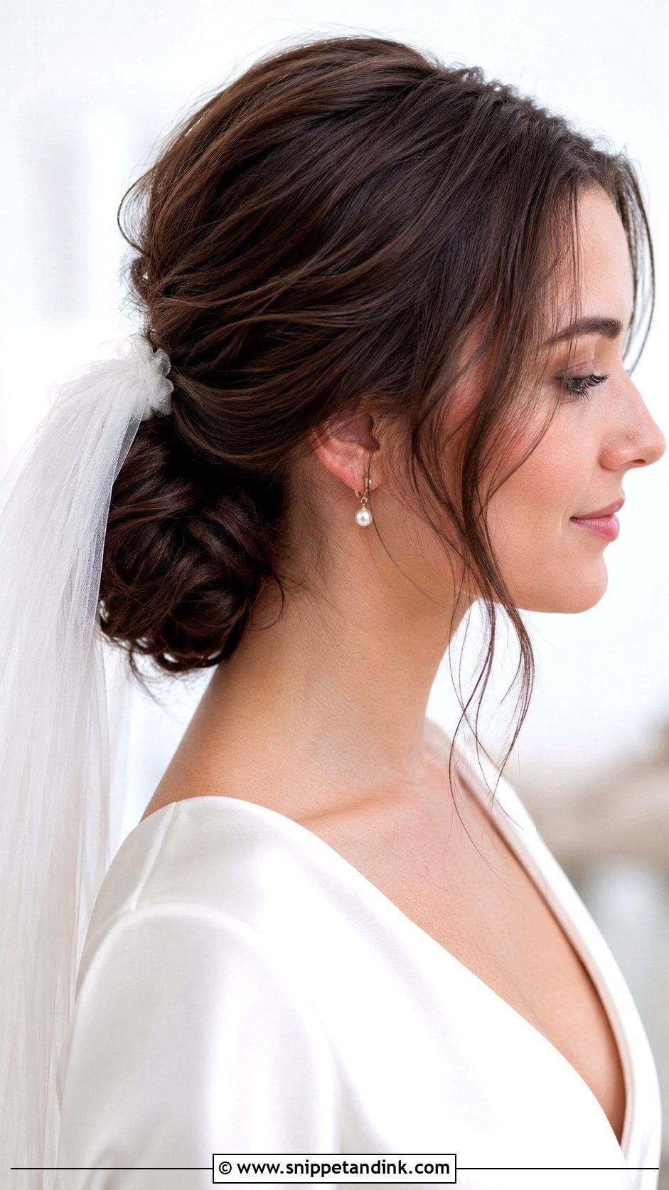 Low Bun Wedding Hair For Thin Hair - Snippet and Ink - 15 Wedding Hair Styles for Thinner Hair