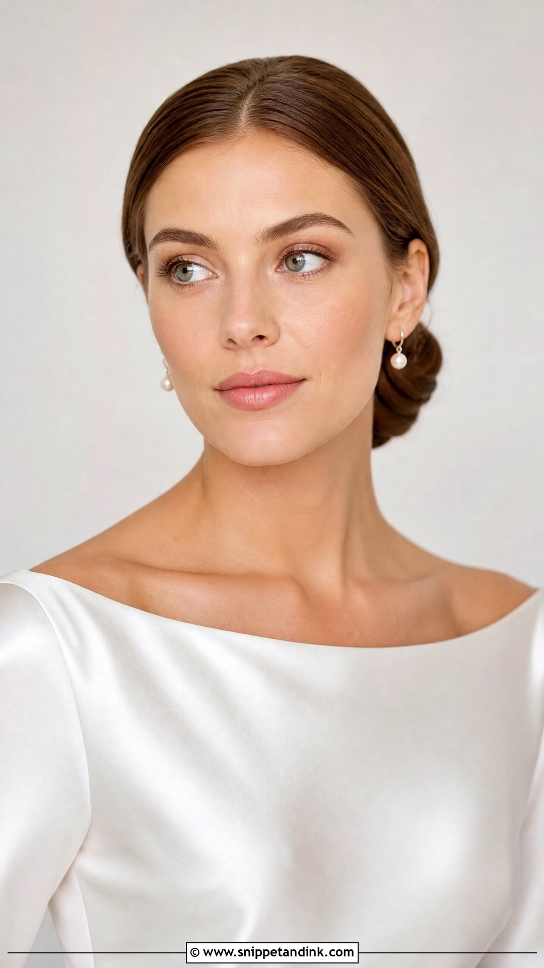 Low Bun Wedding Hair Tucked Behind Ears - Snippet and Ink - 20 Wedding Hair Tucked Behind Ears