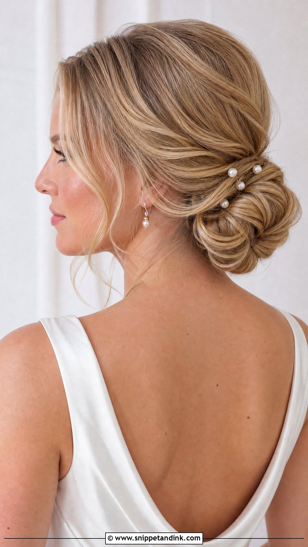 Low Bun Wedding Hair Updo - Snippet and Ink - 15 Easy Wedding Hair Updos