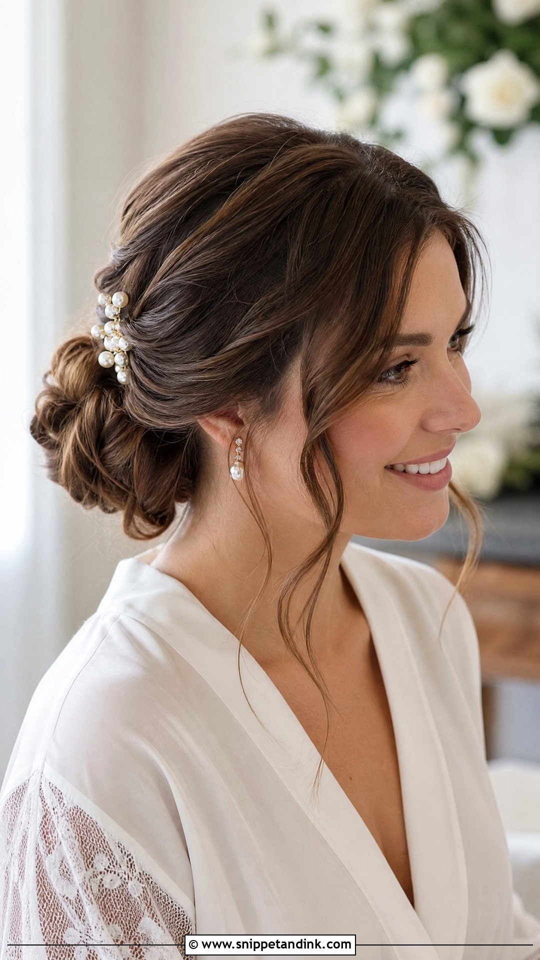 Low Bun Wedding Hair - Snippet and Ink - 15 Do It Yourself Wedding Hair Ideas