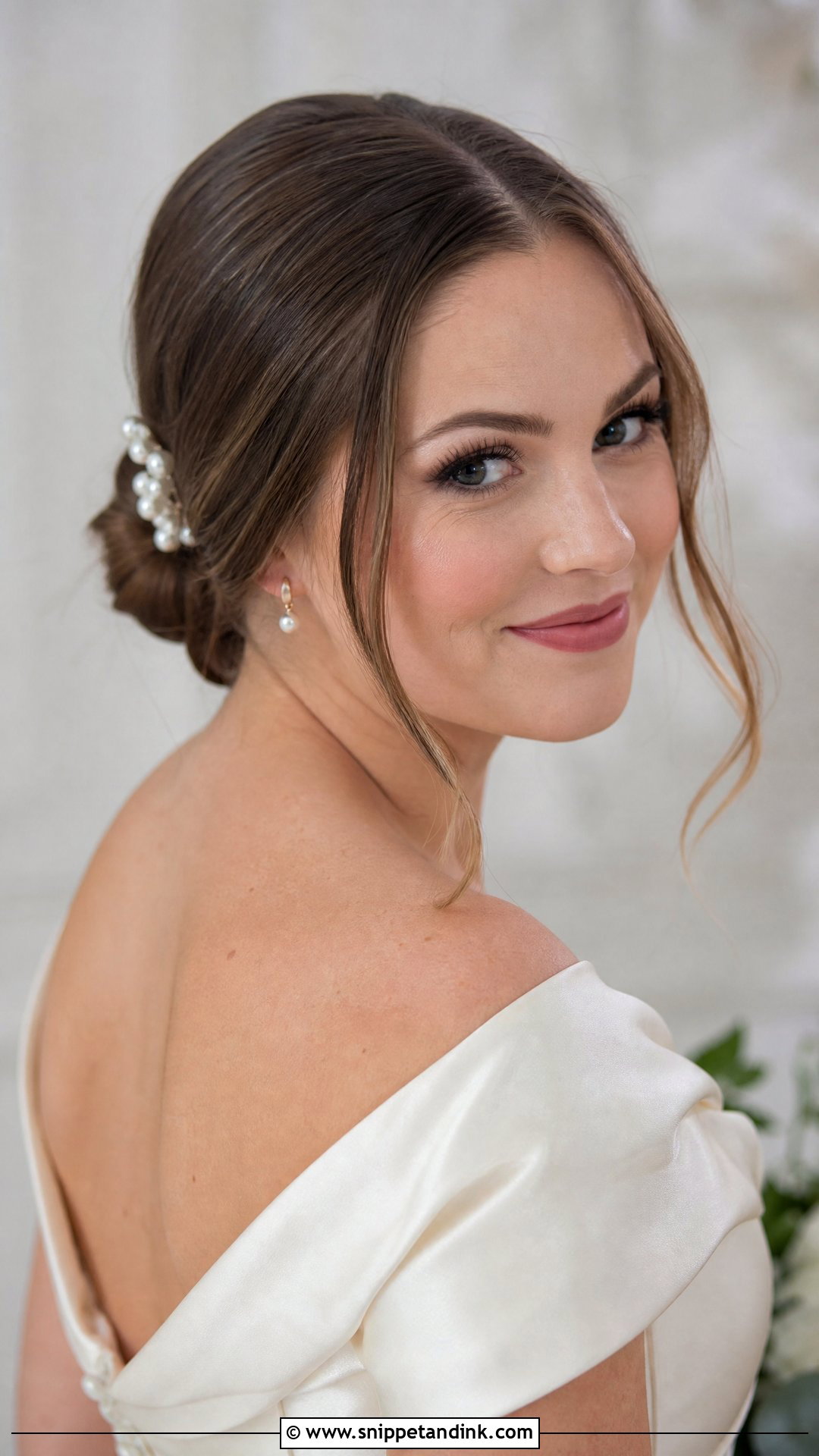 Low Bun Wedding Hairstyle - Snippet and Ink - 15 Basic Wedding Hairstyles