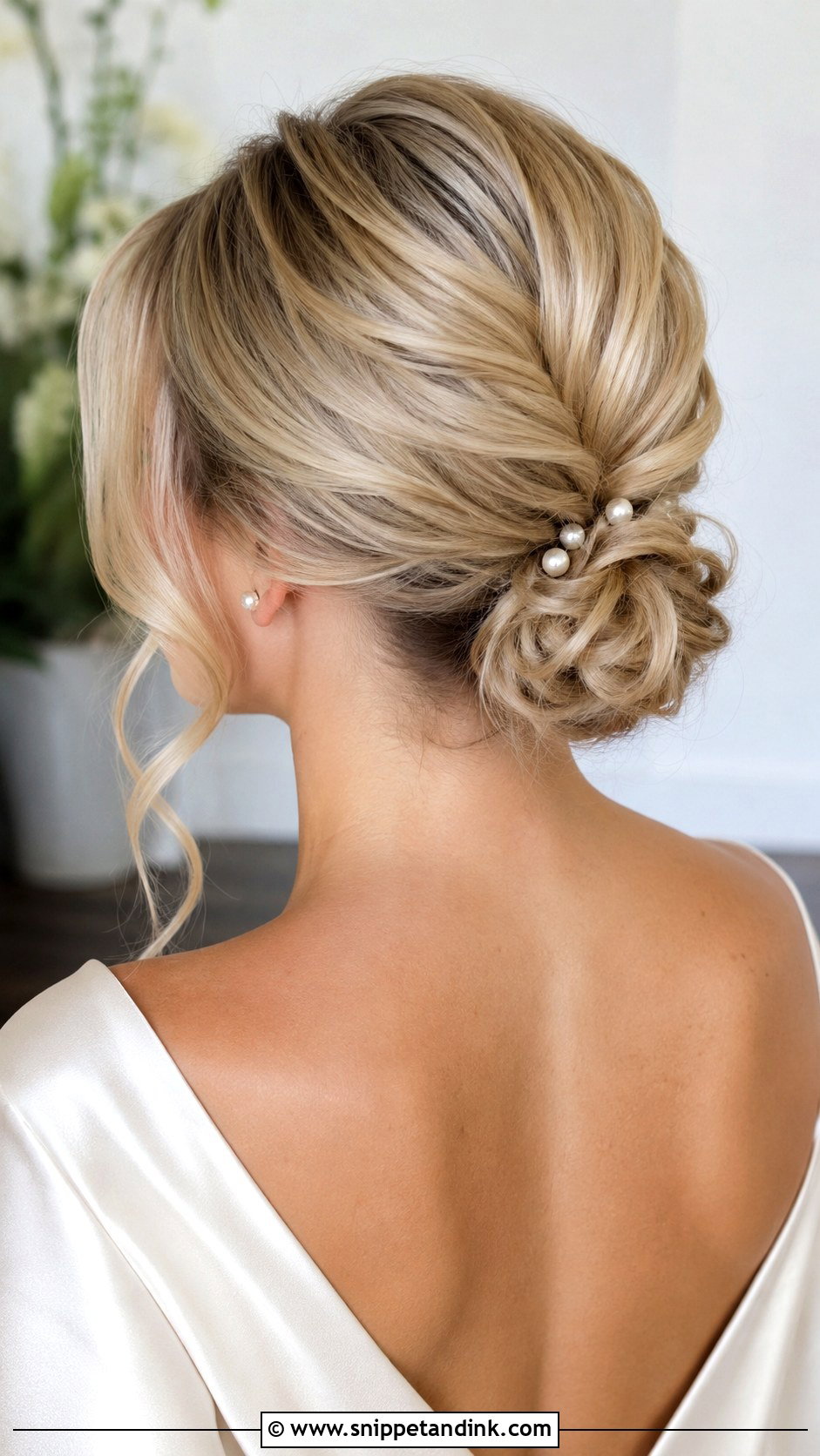 Low Bun Wedding Hairstyle - Snippet and Ink - 15 Pack Hairstyle for Wedding Ideas