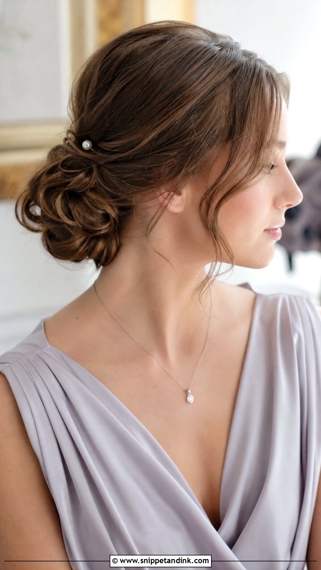 Low Bun Wedding Hairstyle - Snippet and Ink - 20 Hairstyle for Wedding Party Ideas