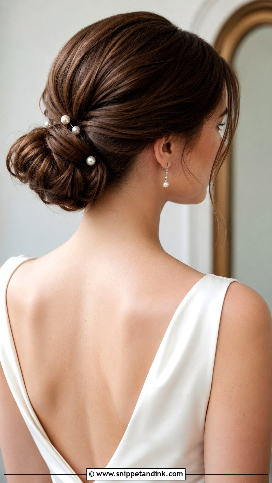 Low Bun Wedding Hairstyle - Snippet and Ink - 20 Hairstyles for Occasions Weddings