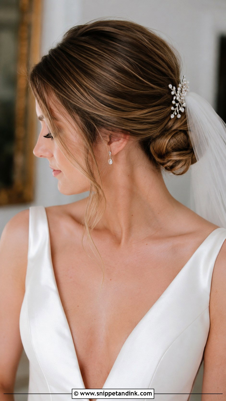 Low Bun Wedding Hairstyle - Snippet and Ink - 20 Wedding Hairs