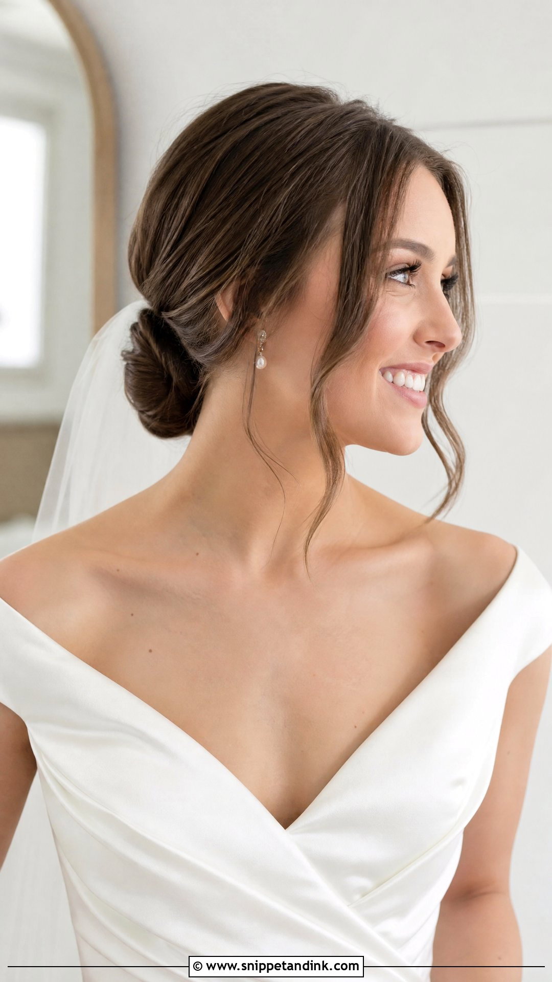 Low Bun Wedding Hairstyle - Snippet and Ink - 20 Wedding Hairstyle Ideas