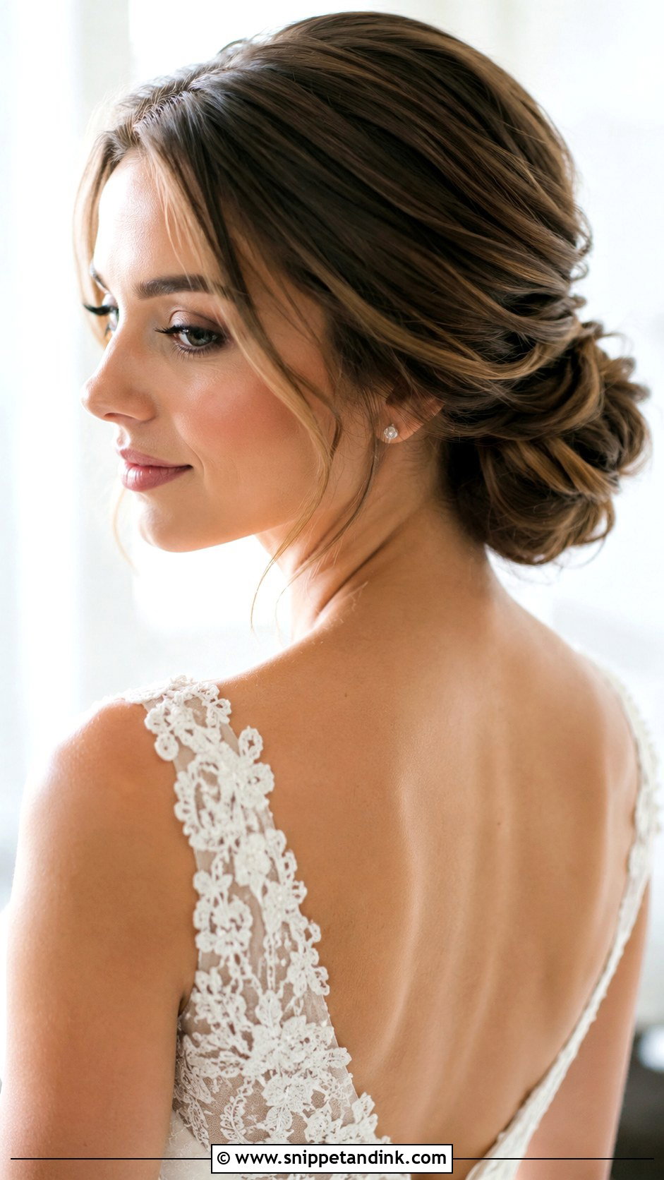 Low Bun Wedding Hairstyle - Snippet and Ink - 25 Hairstyle for Marriage Ideas