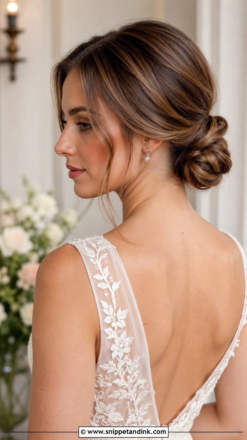 Low Bun Wedding Hairstyle - Snippet and Ink - 30 Wedding Hairstyles for Bride