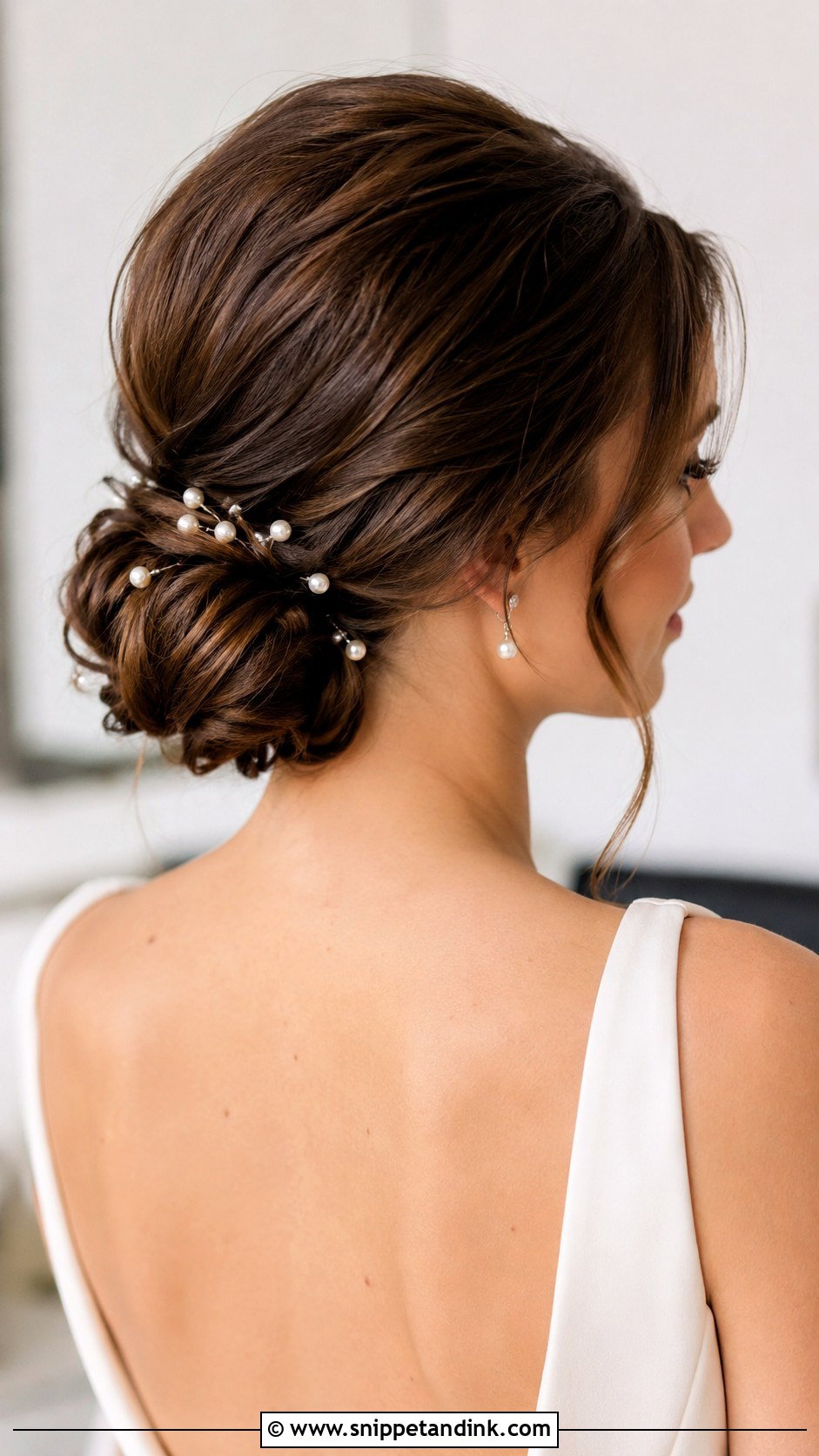Low Bun Wedding Hairstyle - Snippet and Ink - 15 Hair Ideas for Wedding Bride
