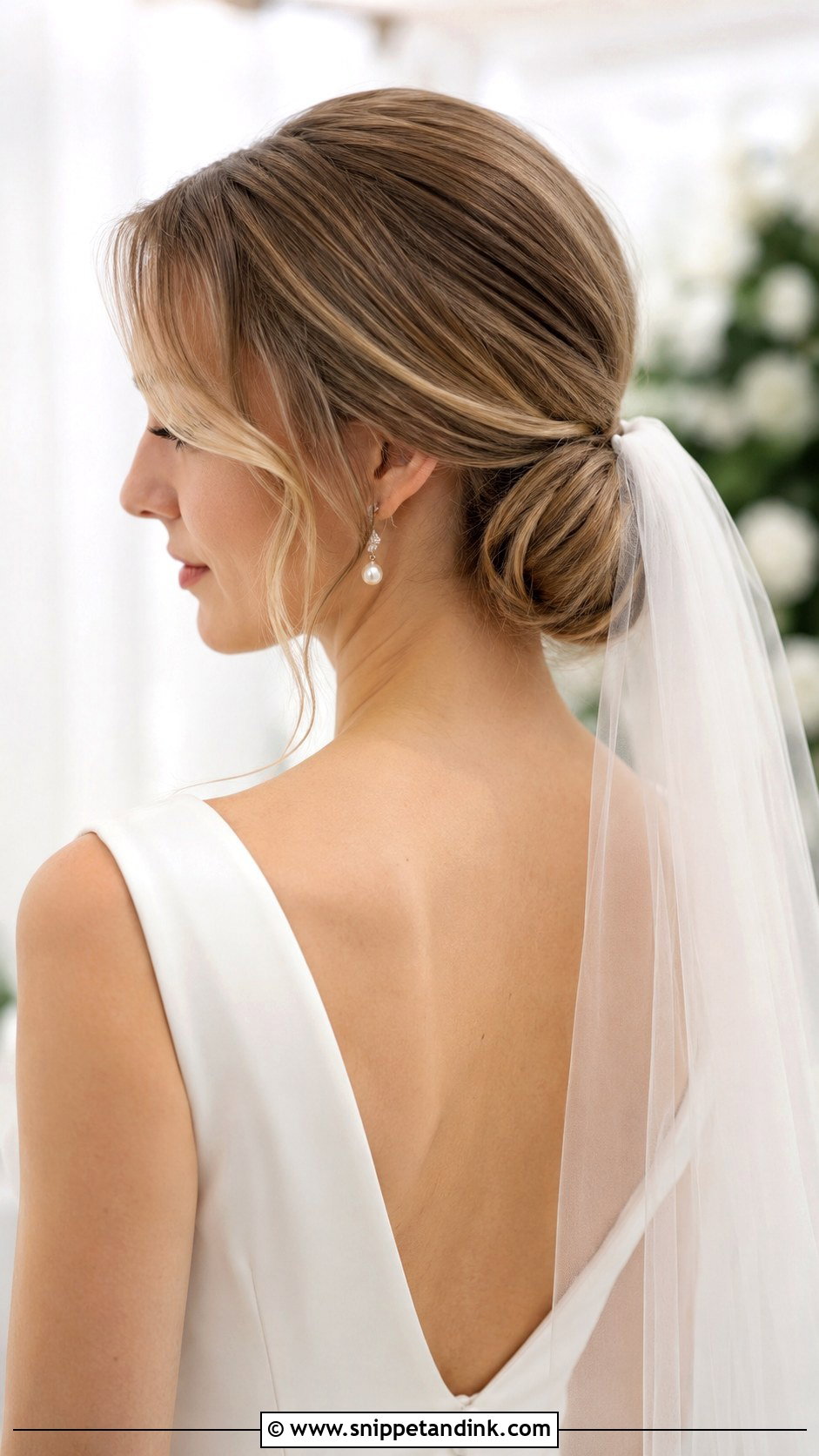 Low Bun Wedding Hairstyle - Snippet and Ink - 35 Wedding Hairstyles