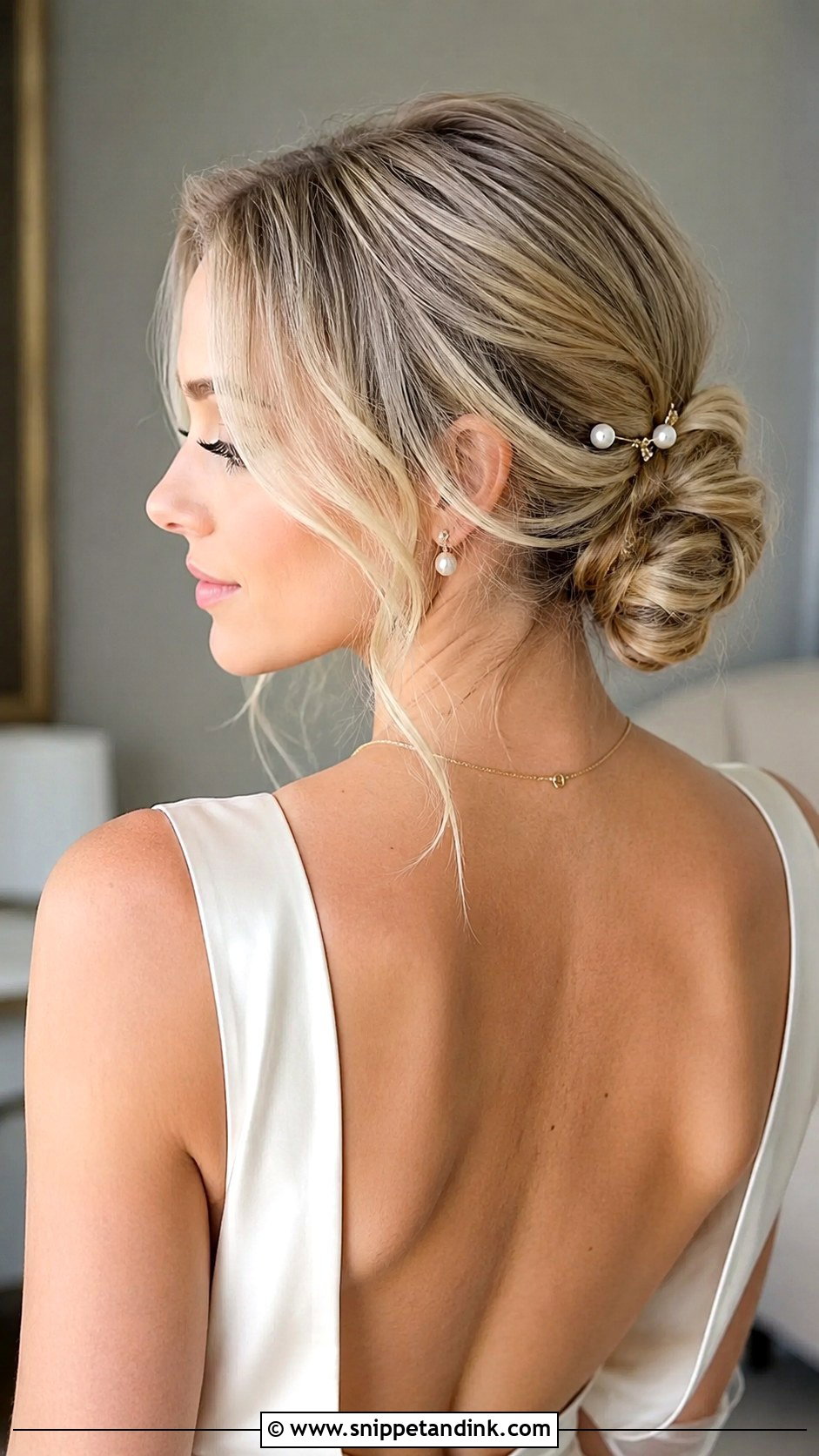 Low Bun Wedding Hairstyle - Snippet and Ink - 15 Hairstyles for Weedings