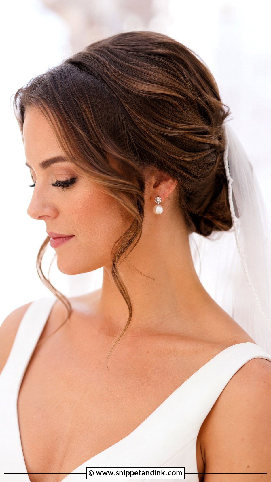 Low Bun Wedding Hairstyle - Snippet and Ink - 15 Ideas for Hairstyles for Wedding