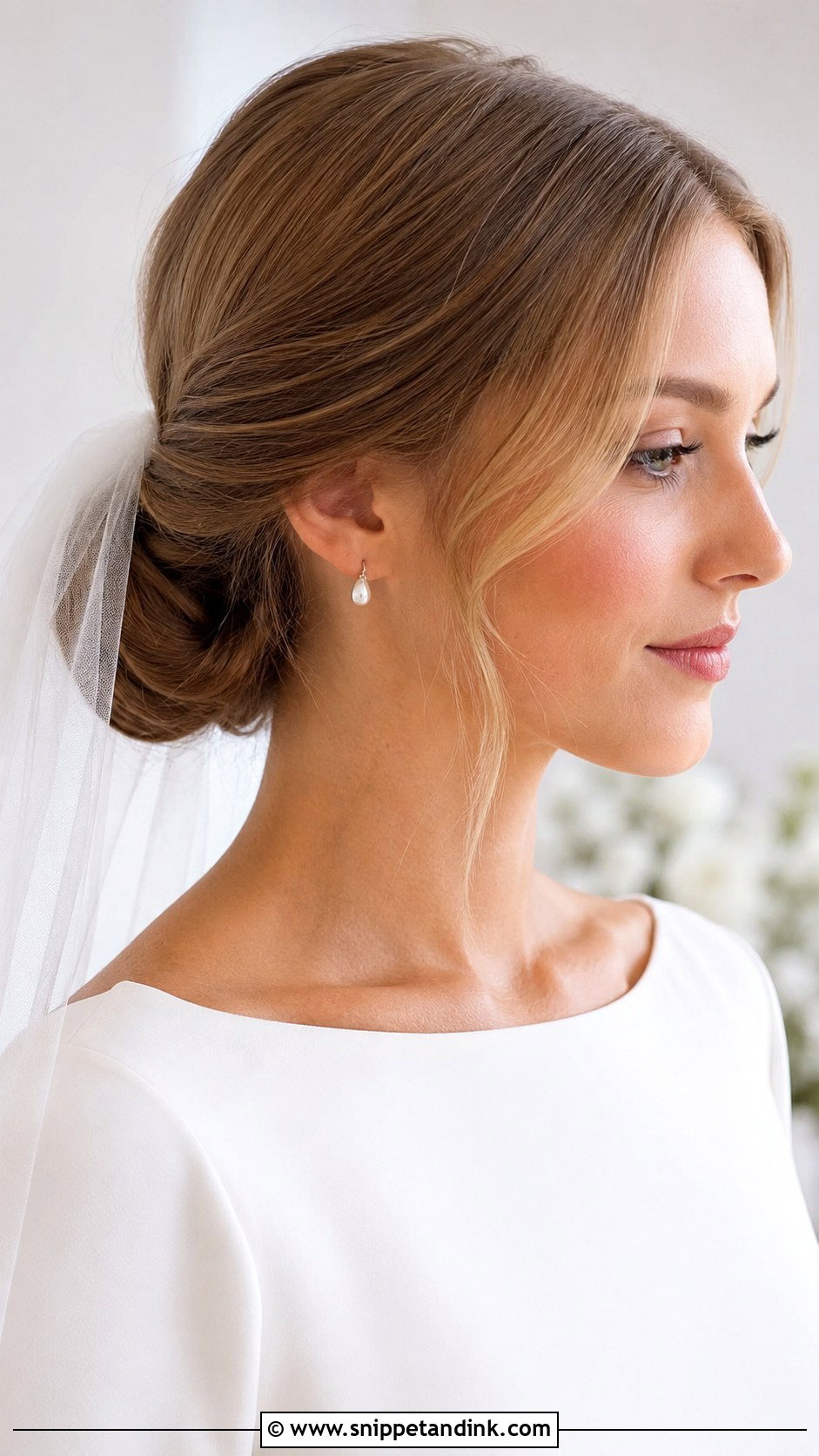 Low Bun Wedding Hairstyle For Long Hair - Snippet and Ink - 15 Long Hairstyles Ideas for Wedding