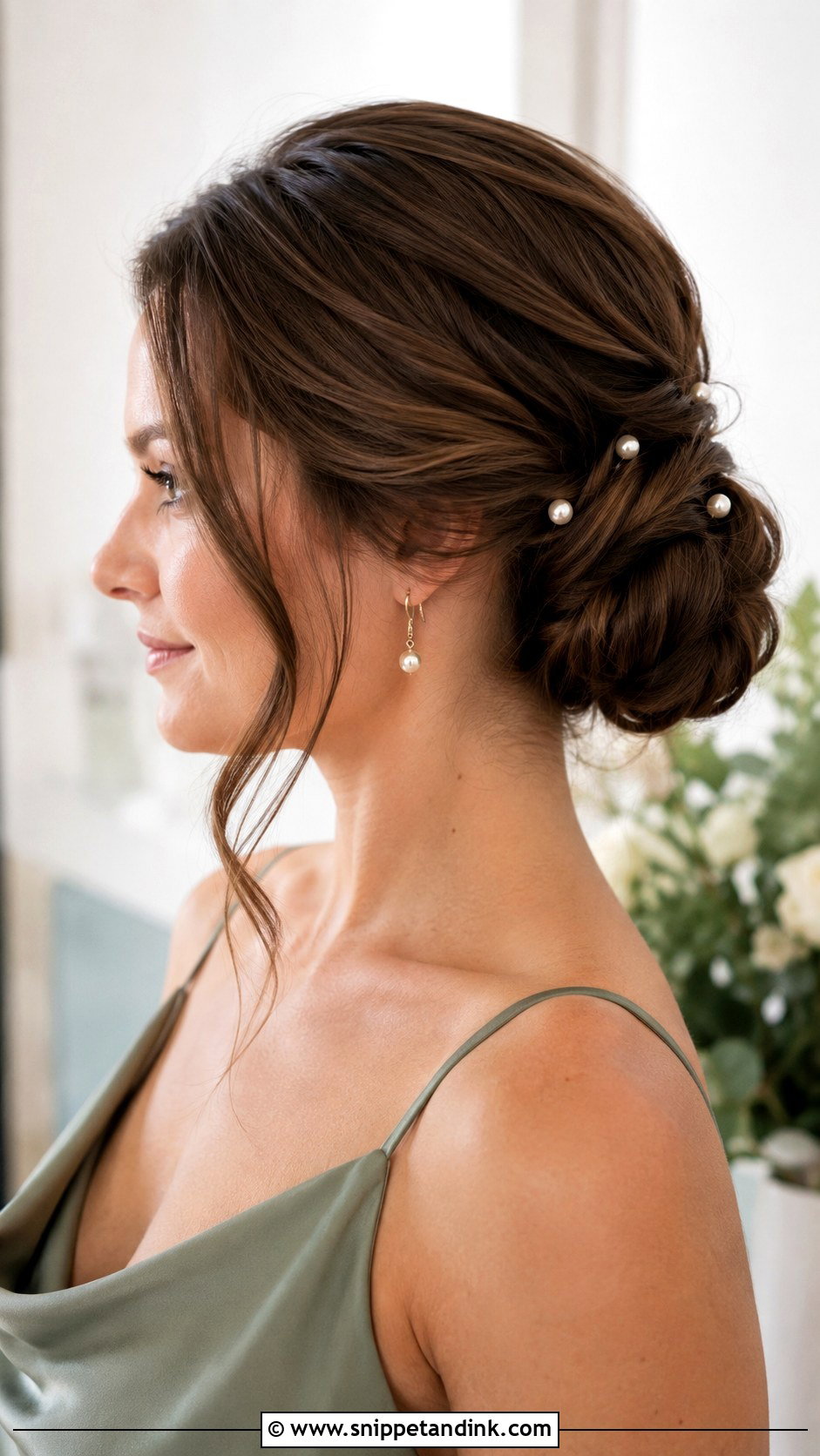 Low Bun Wedding Hairstyle For Maid Of Honor - Snippet and Ink - 15 Wedding Hairstyles for Maid of Honor