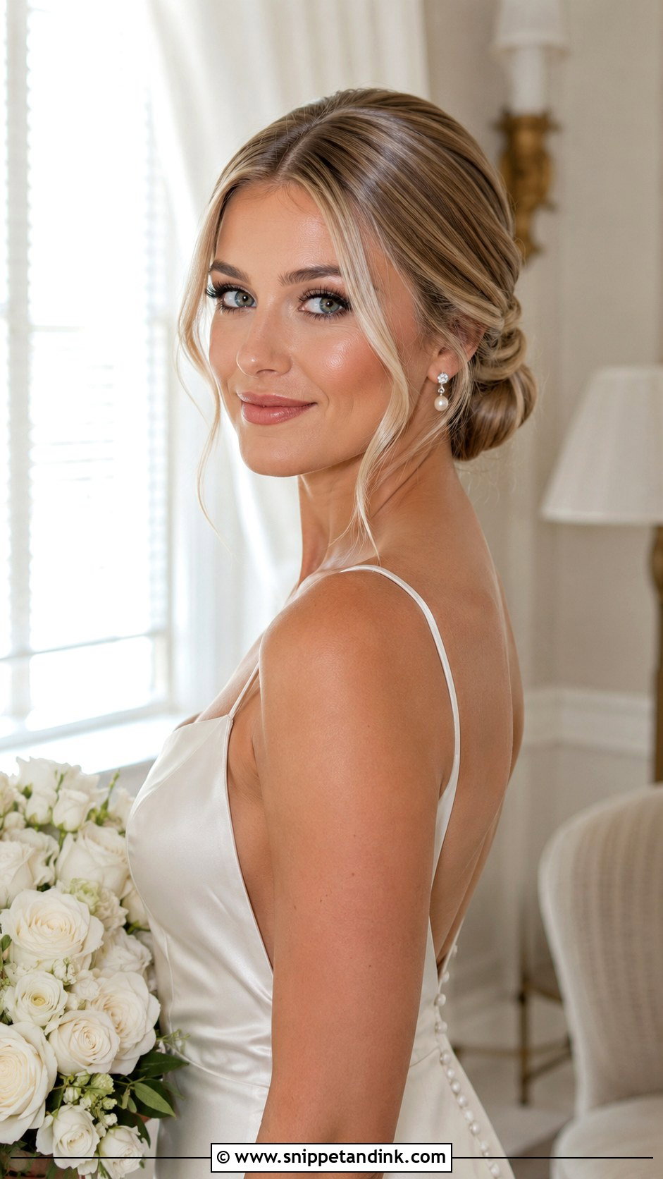 Low Bun Wedding Hairstyle Tutorial - Snippet and Ink - 15 Wedding Hairstyle Tutorial Videos