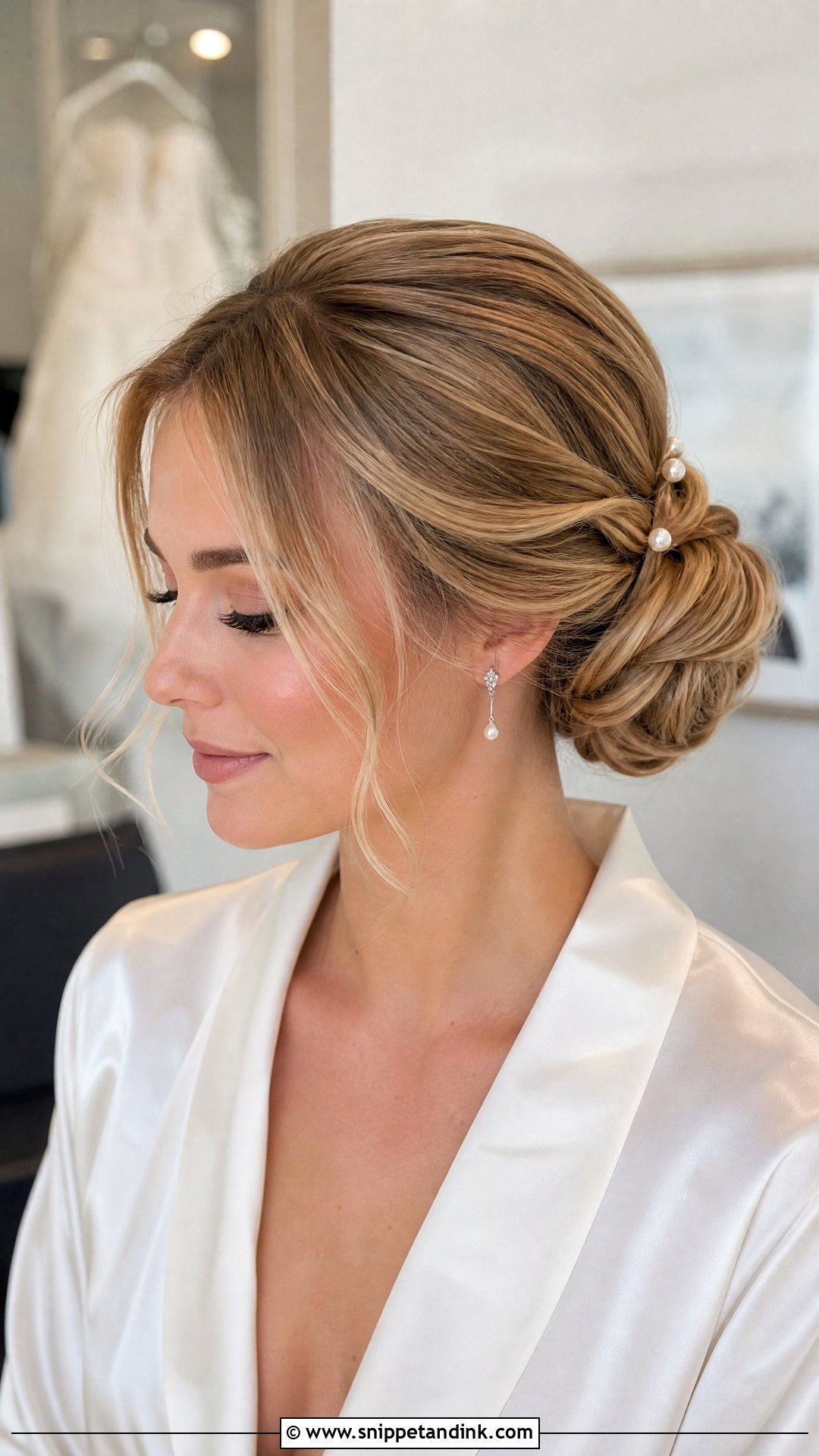 Low Bun Wedding Updo - Snippet and Ink - 15 Cute Updos for Wedding