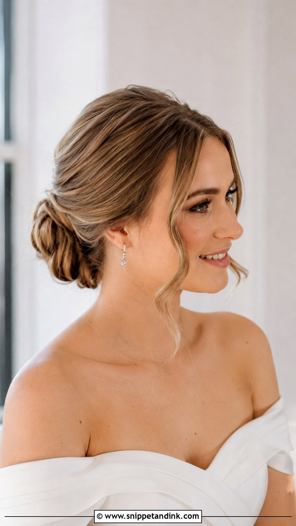 Low Bun Wedding Updo - Snippet and Ink - 20 Sims 4 CC Wedding Hair Ideas