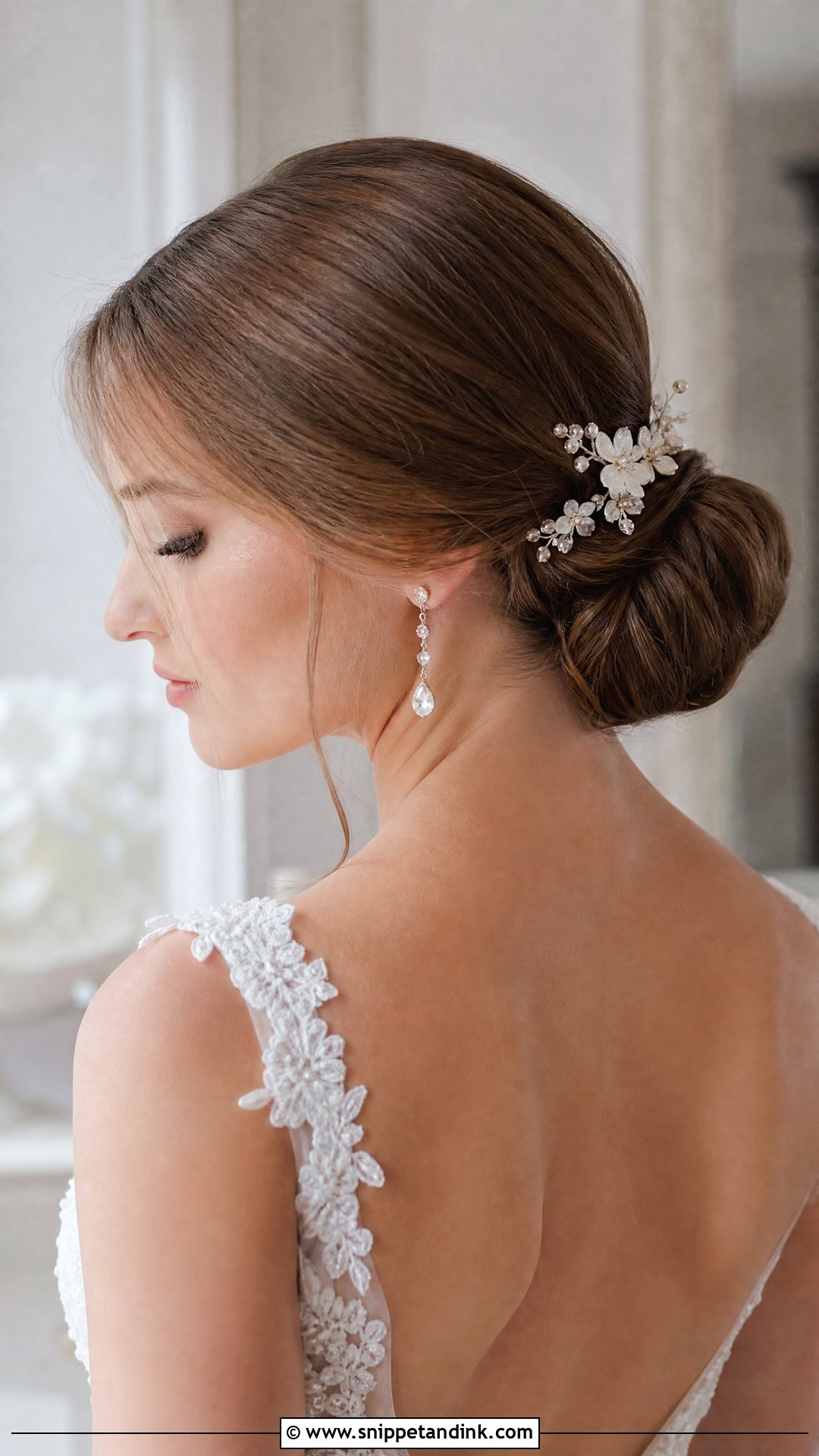 Low Bun Wedding Updo - Snippet and Ink - 20 Up Hairstyles for Wedding