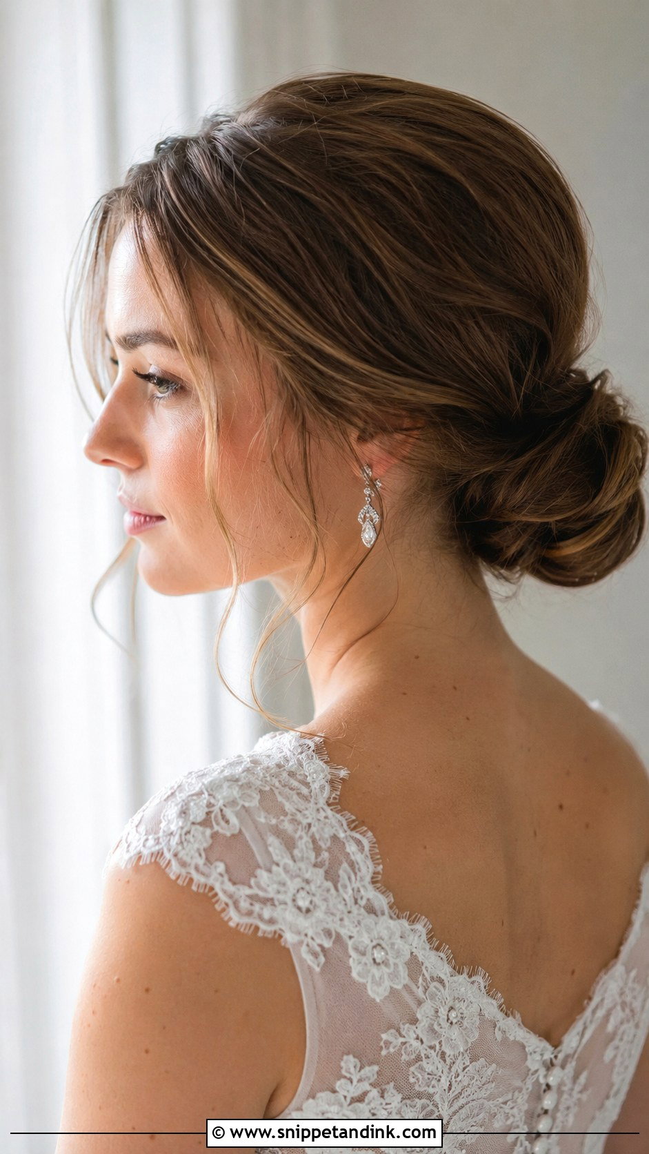 Low Bun Wedding Updo - Snippet and Ink - 25 Elegant Wedding Hair Ideas