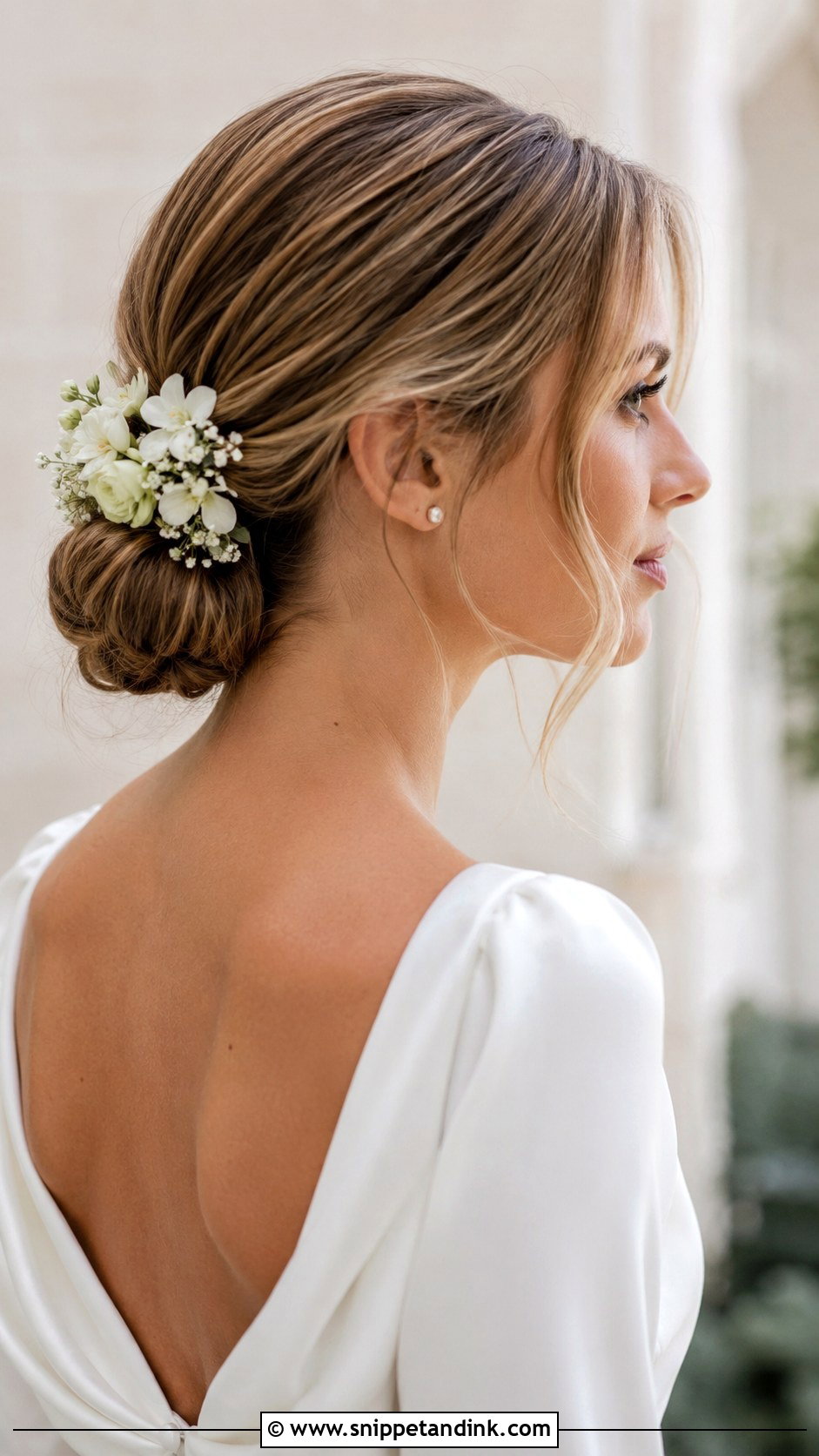 Low Bun Wedding Updo - Snippet and Ink - 25 Hair Styles for Wedding Party
