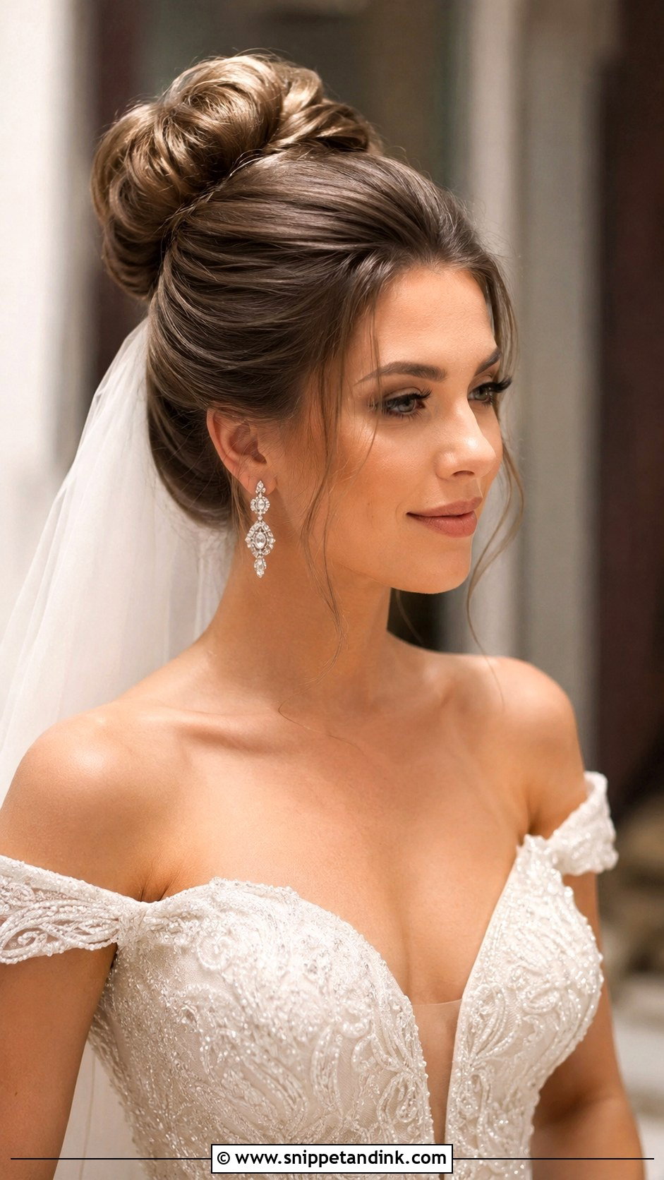 Low Bun Wedding Updo - Snippet and Ink - 25 Updo Wedding Hairstyles for Long Hair