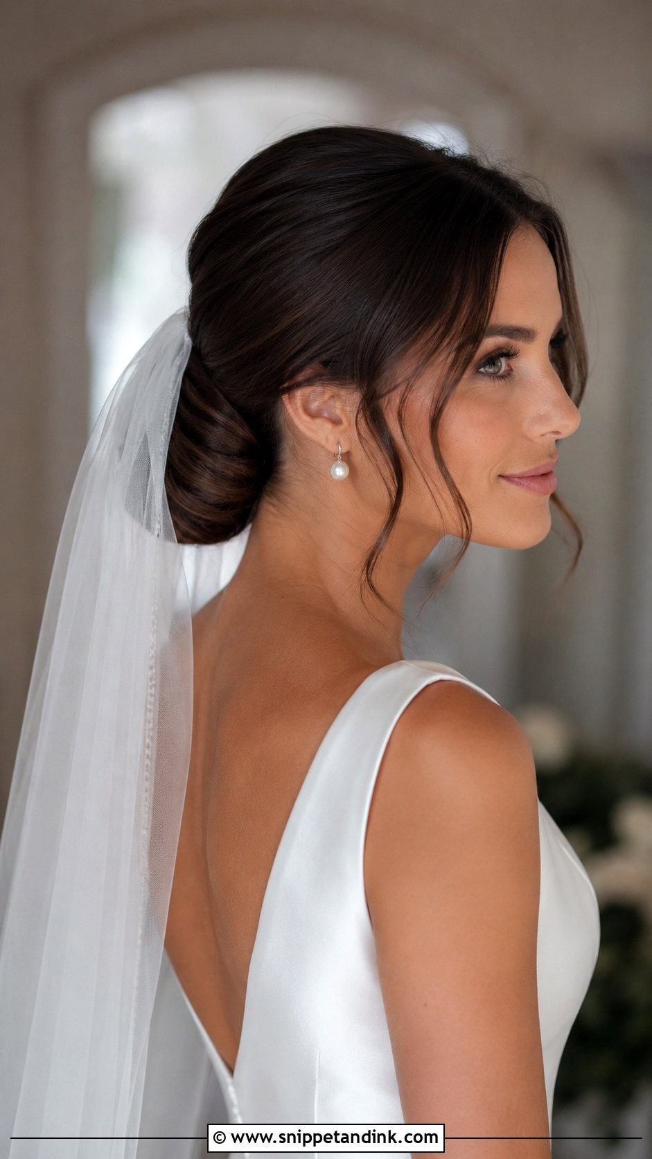 Low Bun Wedding Updo - Snippet and Ink - 30 Hairstyles for Long Hair Wedding