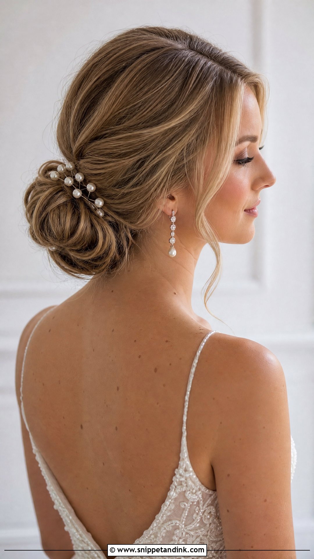 Low Bun Wedding Updo - Snippet and Ink - 15 Easy Updos for Wedding