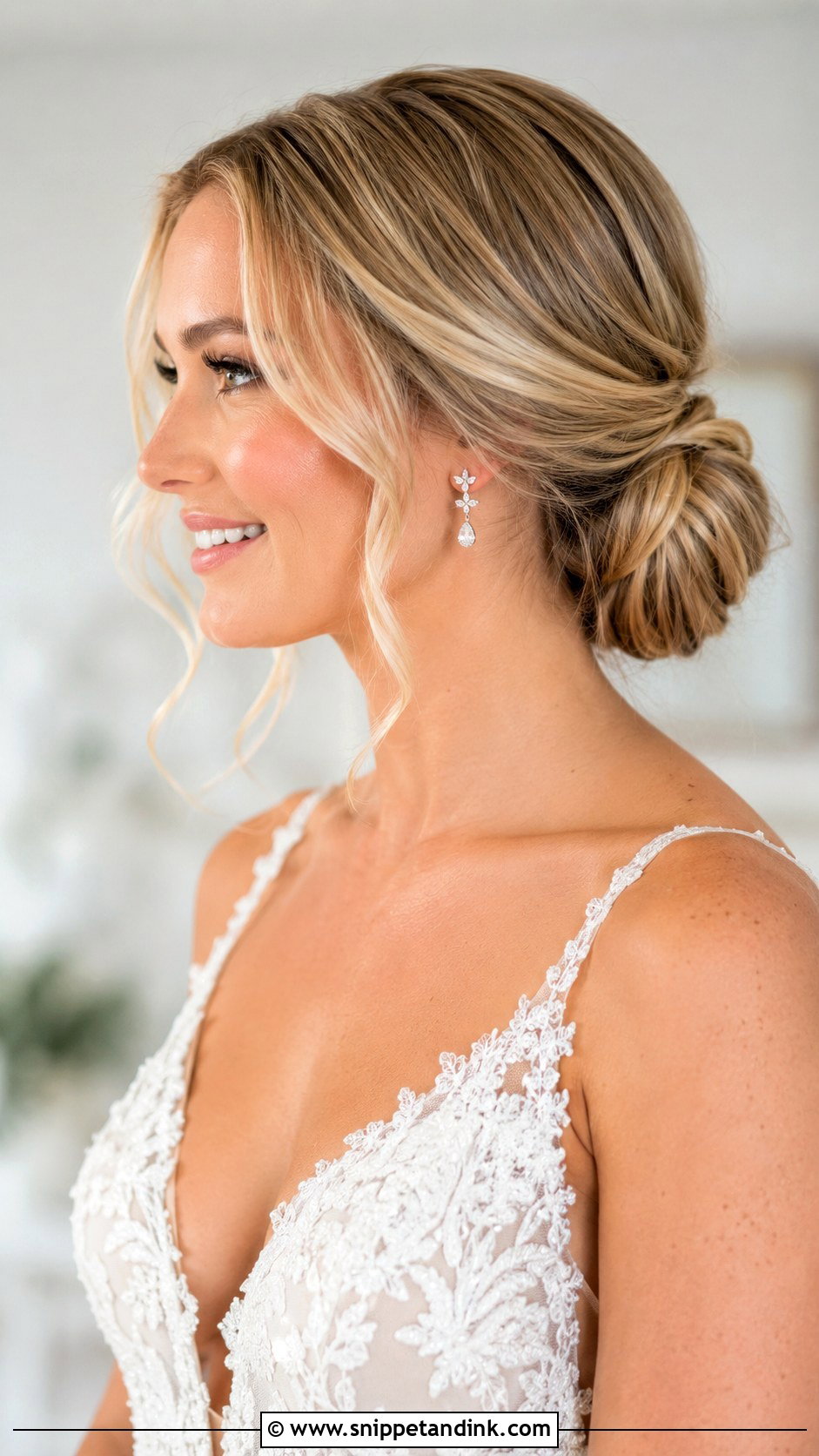 Low Bun Wedding Updo - Snippet and Ink - 30 Updo Hairstyles for Wedding